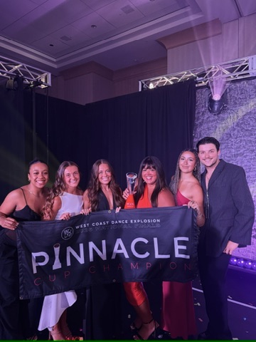Dance competition celebration