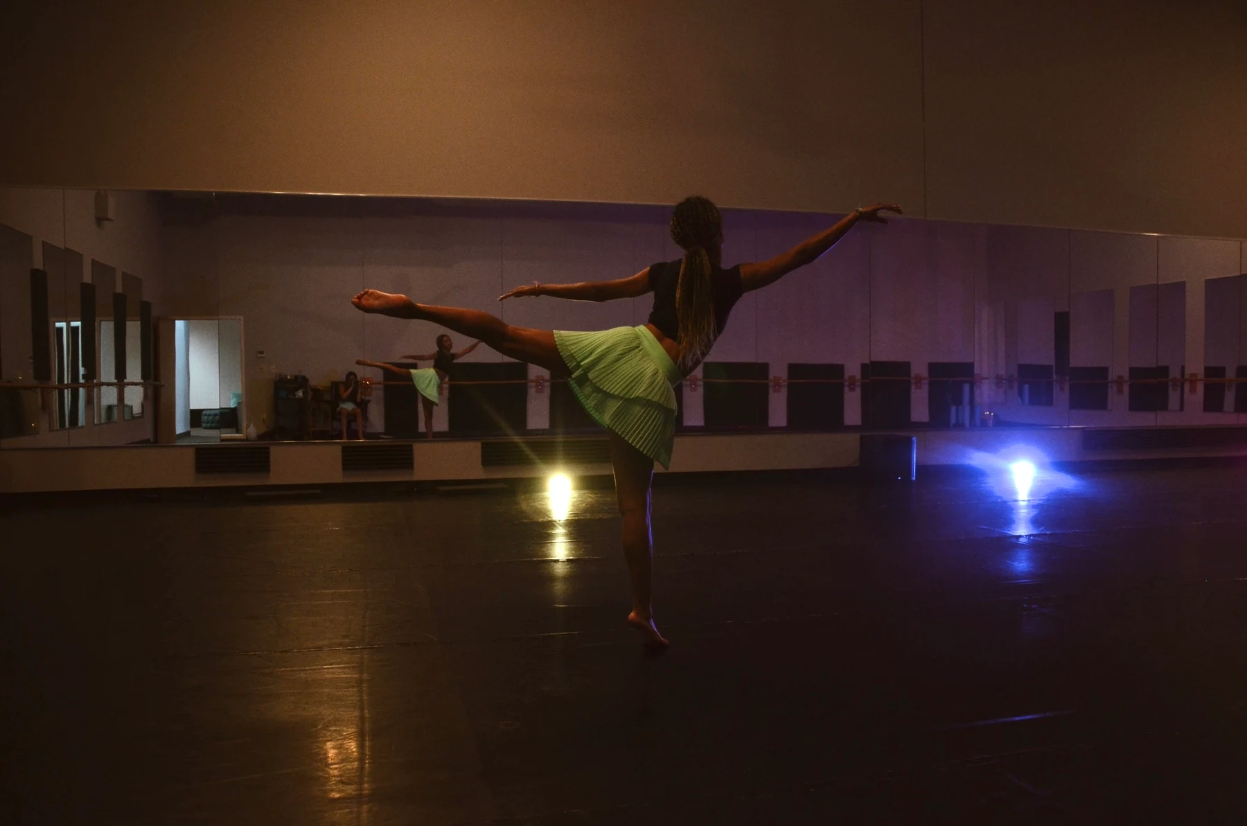 Dancer in a studio