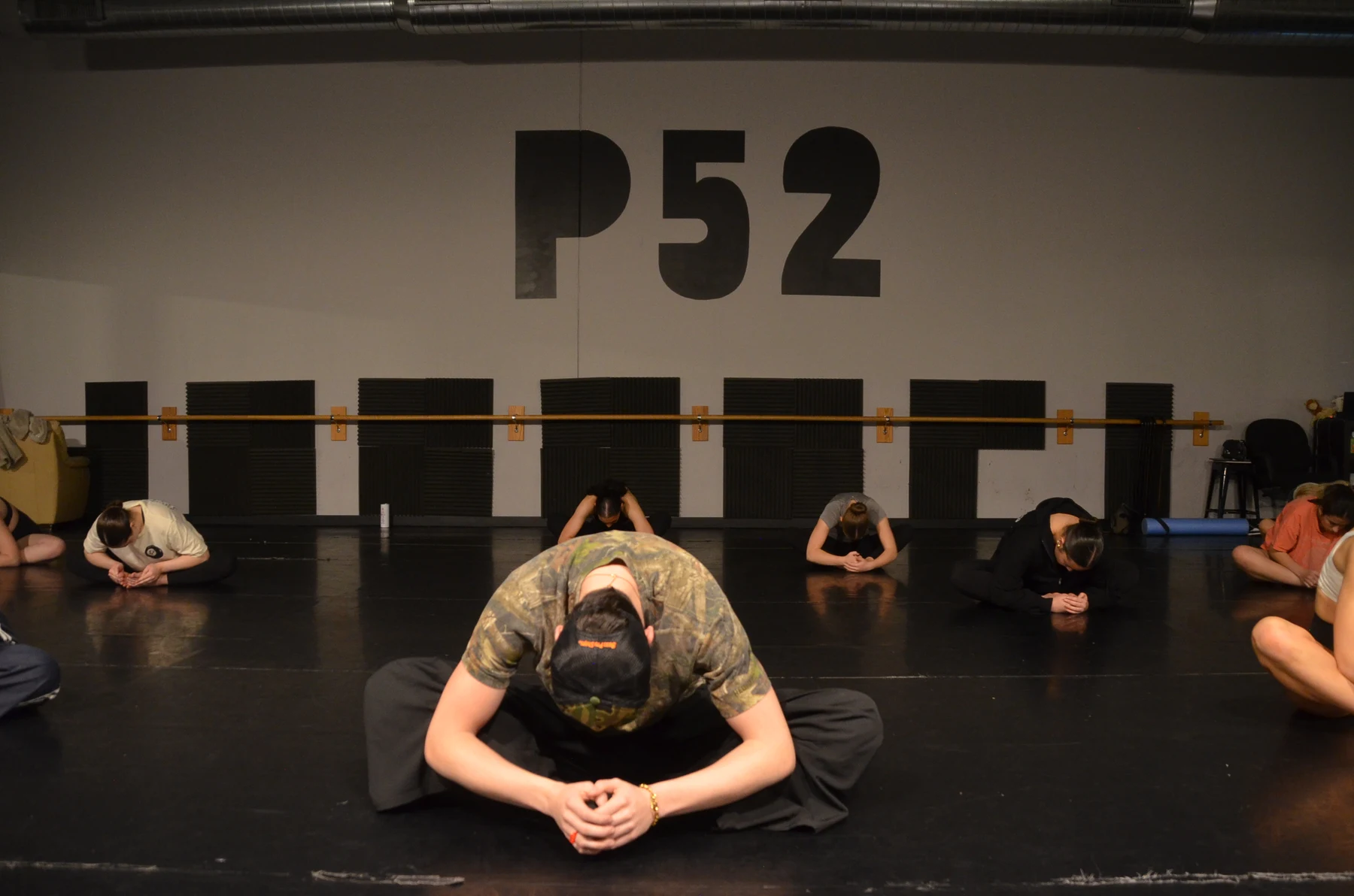 Dance class rehearsal