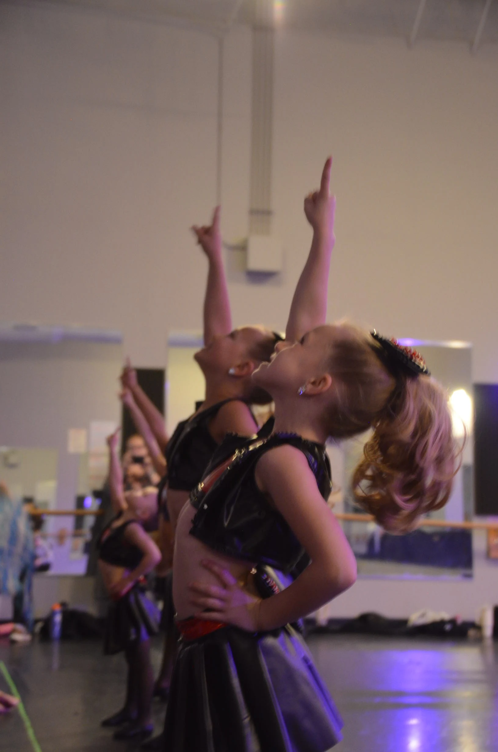 Young dancer performing
