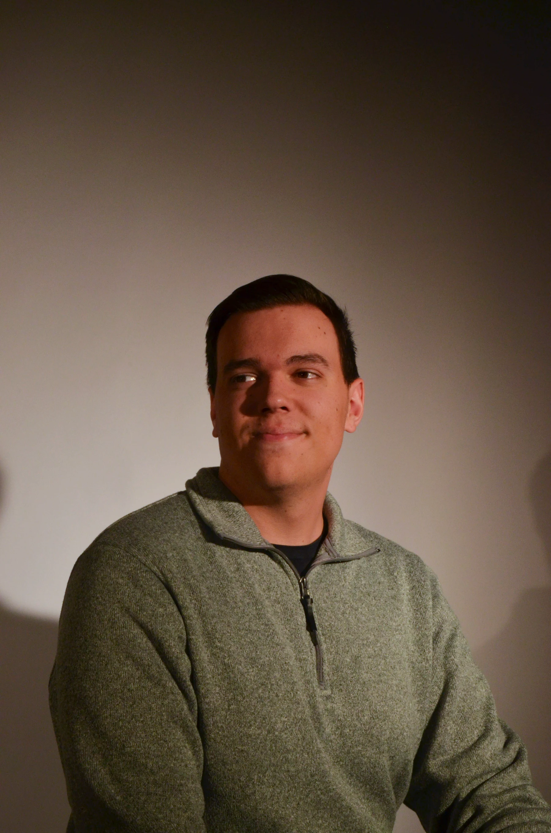 Portrait in a sweater