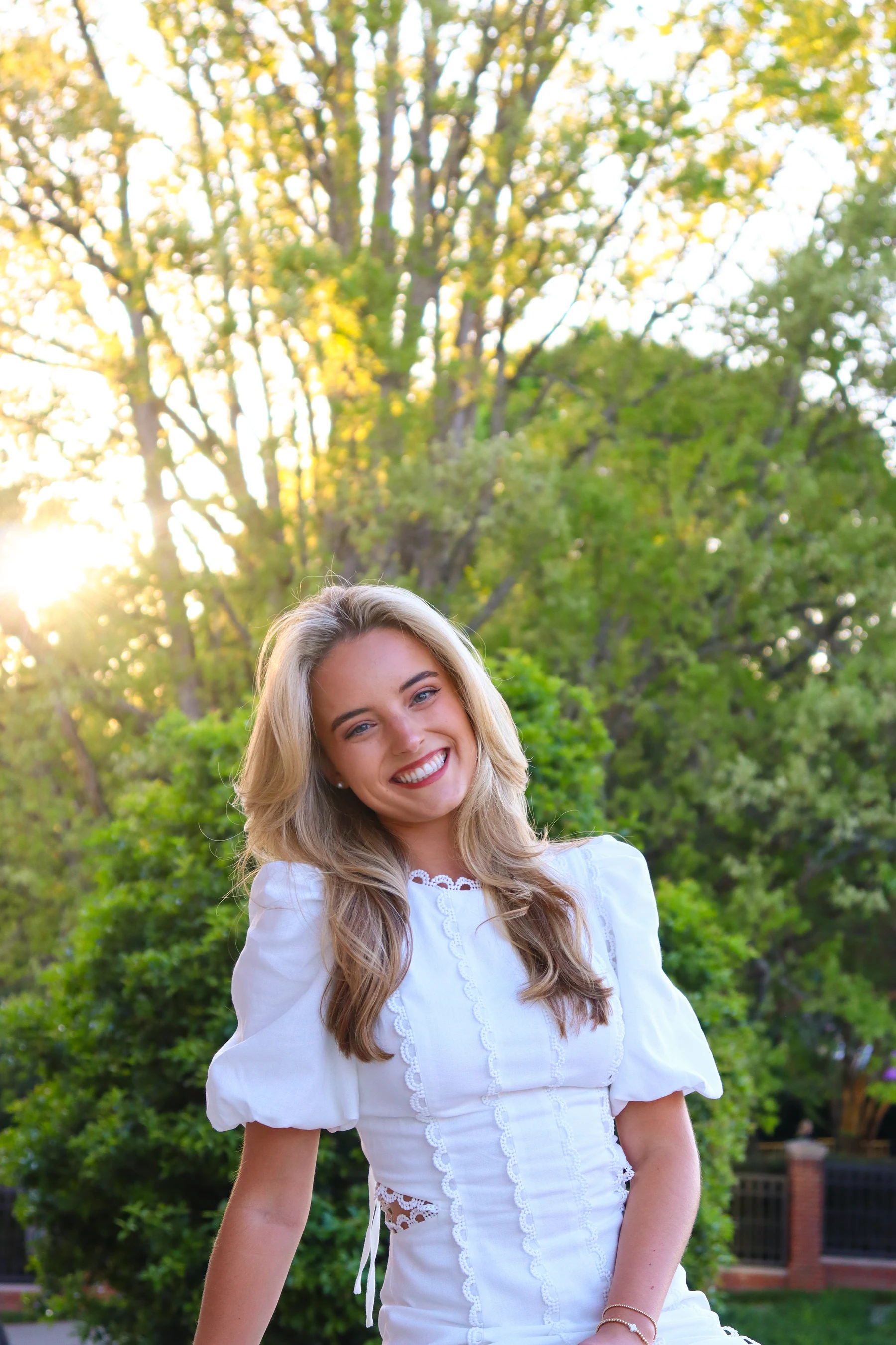 Graduation portrait outdoors